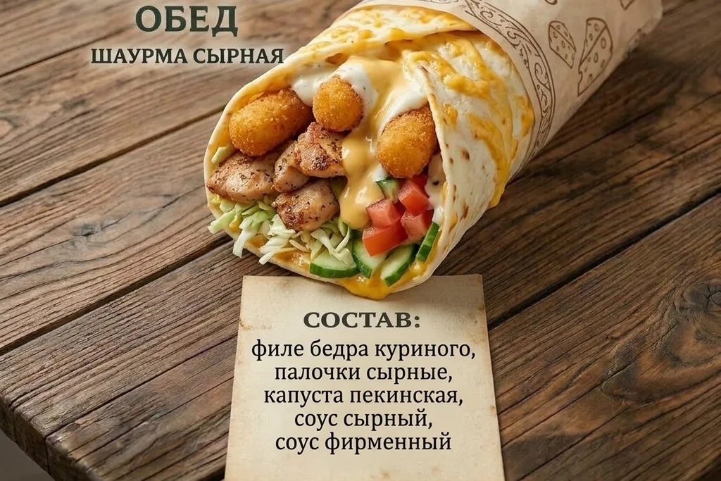шаурма сырная